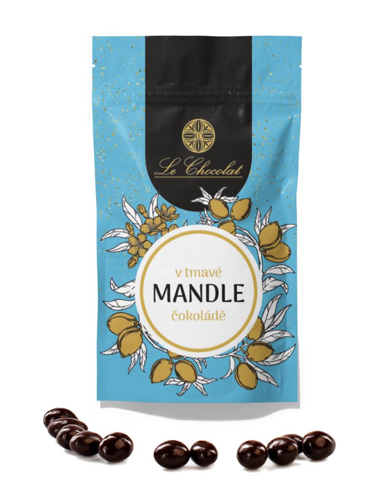 Le Chocolat mandle v tmave cokolade